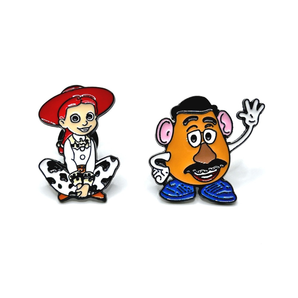 Jessie & Mr. Potato Head Disney Enamel Pin Set OS Multi Toy Story Cowgirl Retro